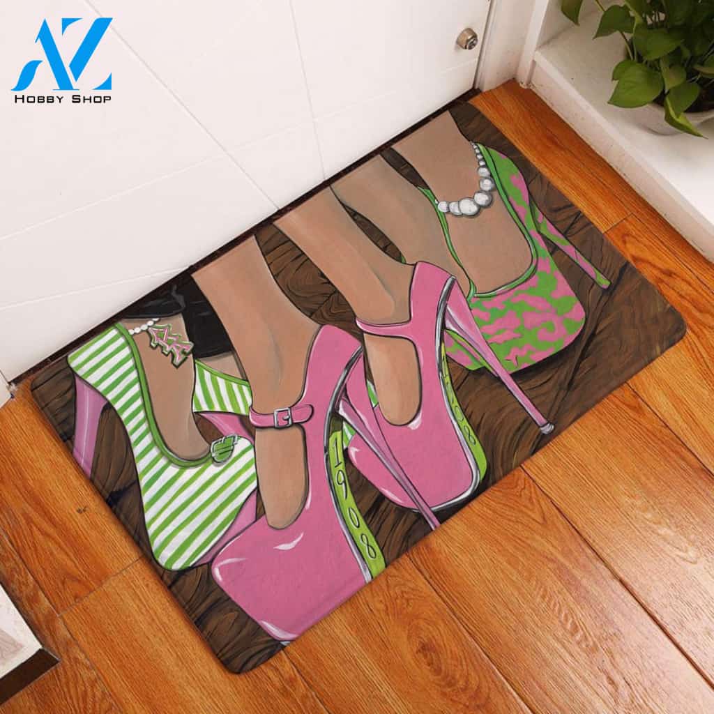 Alpha Kappa Alpha High Heels Doormat