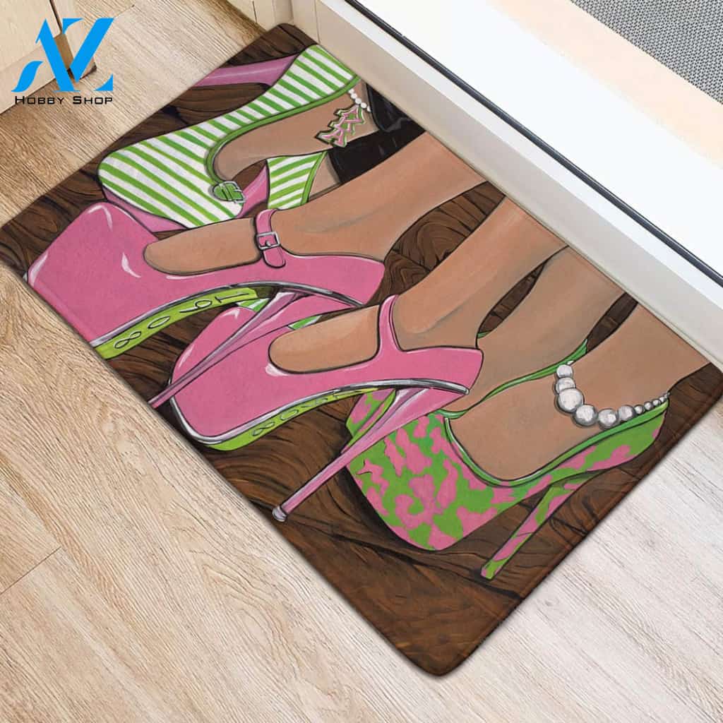 Alpha Kappa Alpha High Heels Doormat
