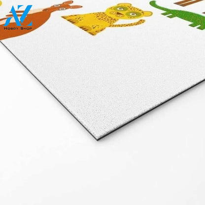 Alphabet For Kids From A To Z Cartoon Animals Funny Indoor And Outdoor Doormat Warm House Gift Welcome Mat Birthday Gift For Kids Student Class Teacher School