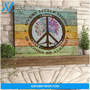 Alright Hippie Wall Art Canvas, Wall Decor Visual Art