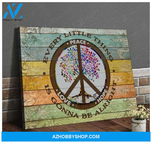 Alright Hippie Wall Art Canvas, Wall Decor Visual Art