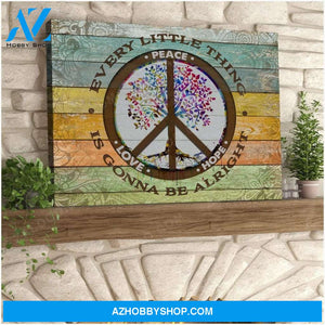 Alright Hippie Wall Art Canvas