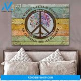 Alright Hippie Wall Art Canvas, Wall Decor Visual Art