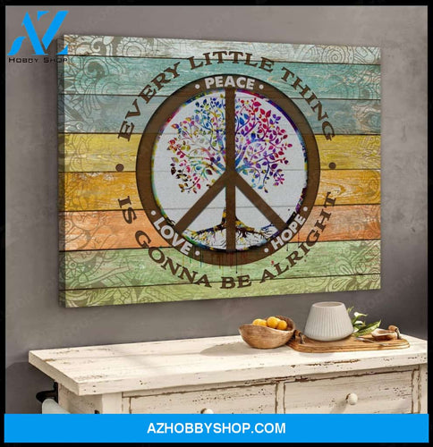 Alright Hippie Wall Art Canvas