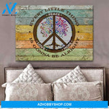 Alright Hippie Wall Art Canvas