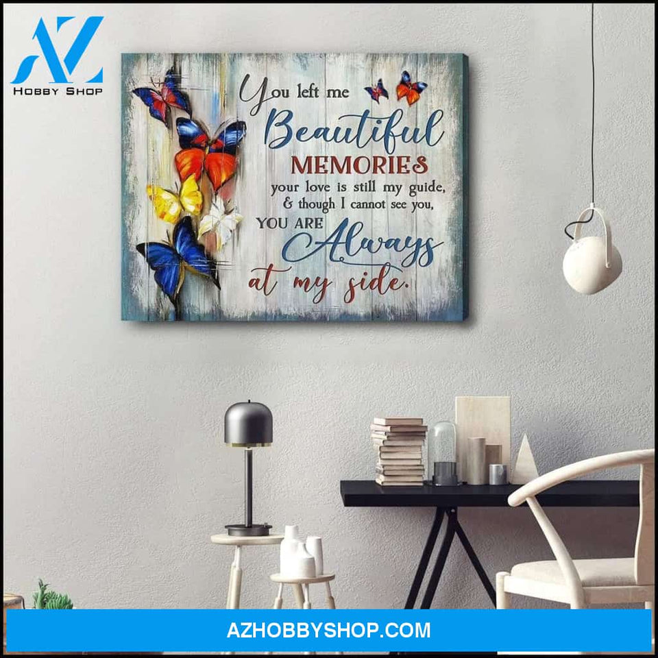 Zalooo Always At My Side Butterfly Wall Art Canvas