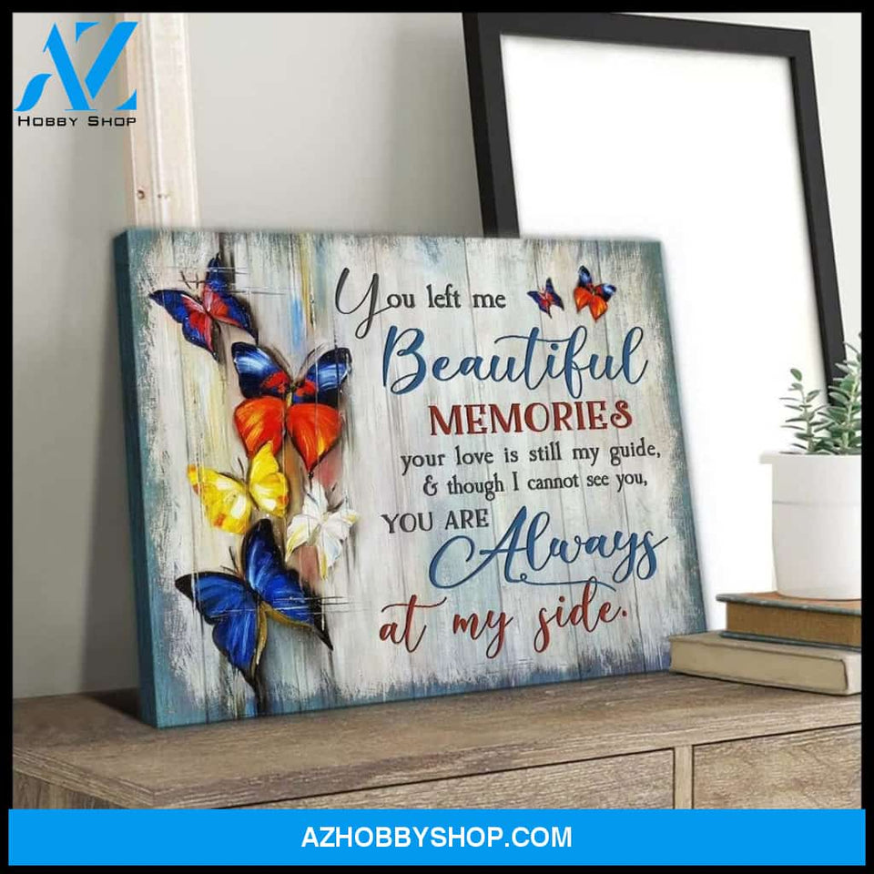 Zalooo Always At My Side Butterfly Wall Art Canvas