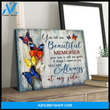 Zalooo Always At My Side Butterfly Wall Art Canvas