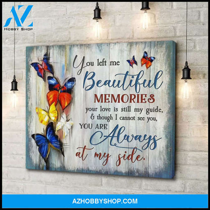 Always At My Side Butterfly Wall Art Canvas, Wall Decor Visual Art