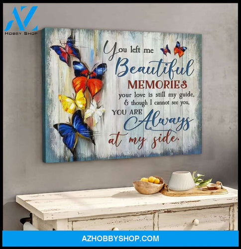 Always At My Side Butterfly Wall Art Canvas, Wall Decor Visual Art