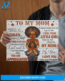 Always Be My Hero Black Woman Superhero Daughter Gift For Mama Matte Canvas