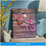 Always Loved Butterfly Canvas Wall Art, Wall Decor Visual Art