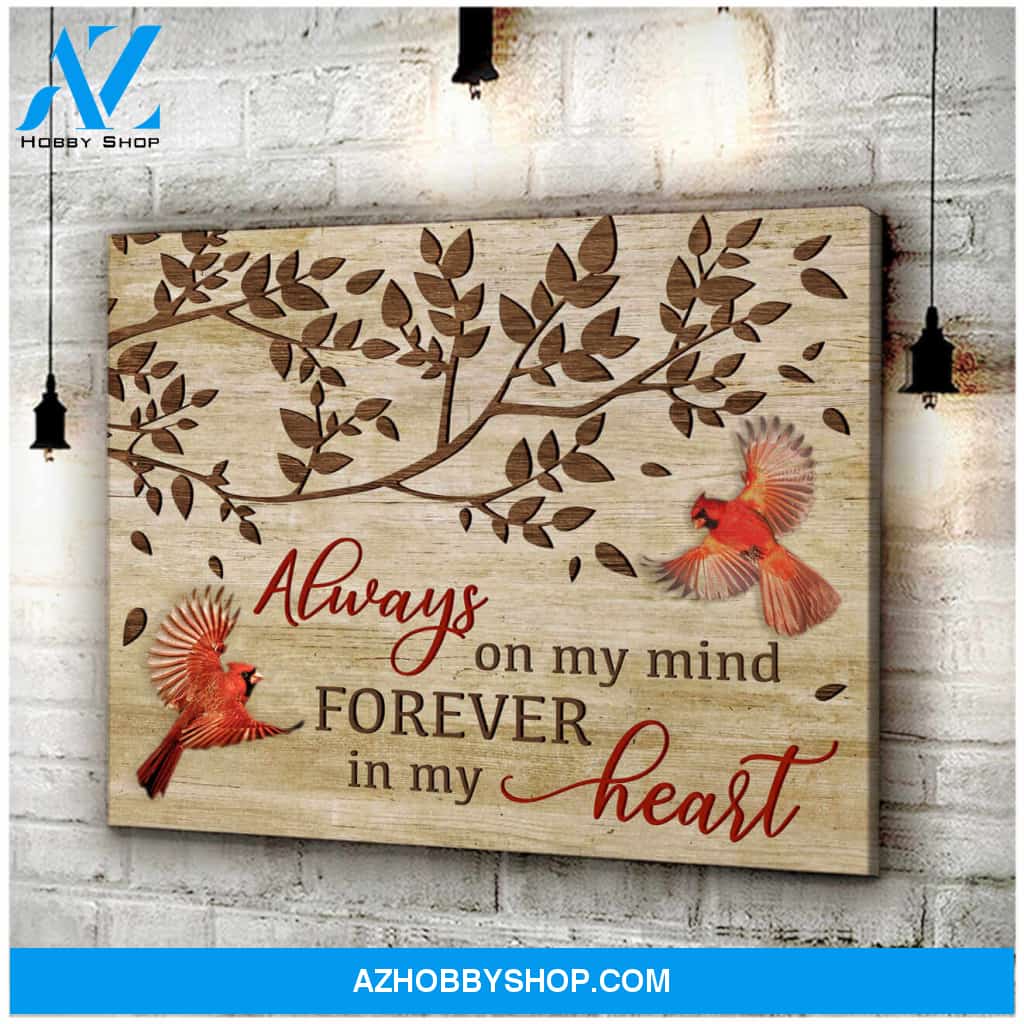 Always On My Mind Canvas Wall Art Decor, Wall Decor Visual Art