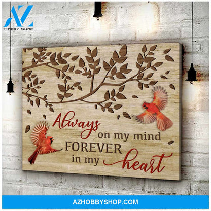 Always On My Mind Canvas Wall Art Decor, Wall Decor Visual Art