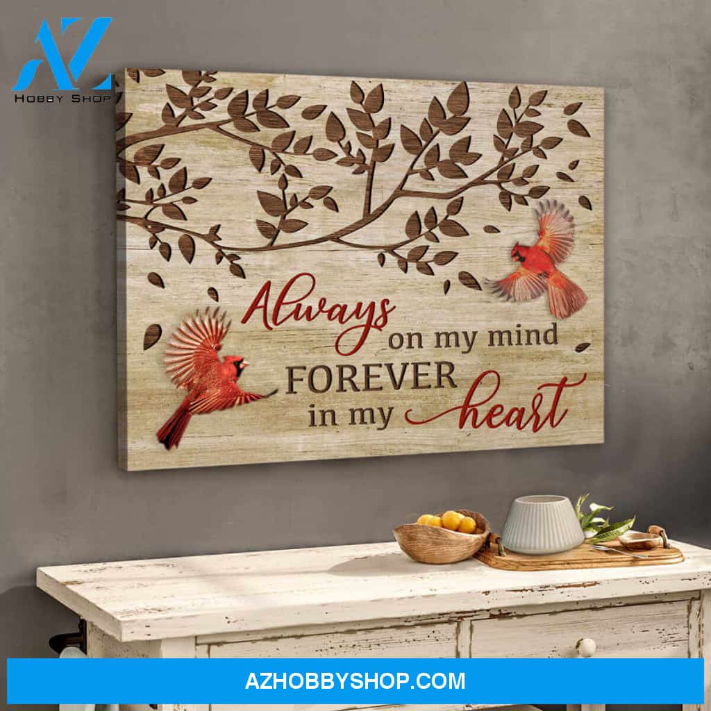 Always On My Mind Canvas Wall Art Decor, Wall Decor Visual Art