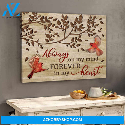 Always On My Mind Canvas Wall Art Decor, Wall Decor Visual Art