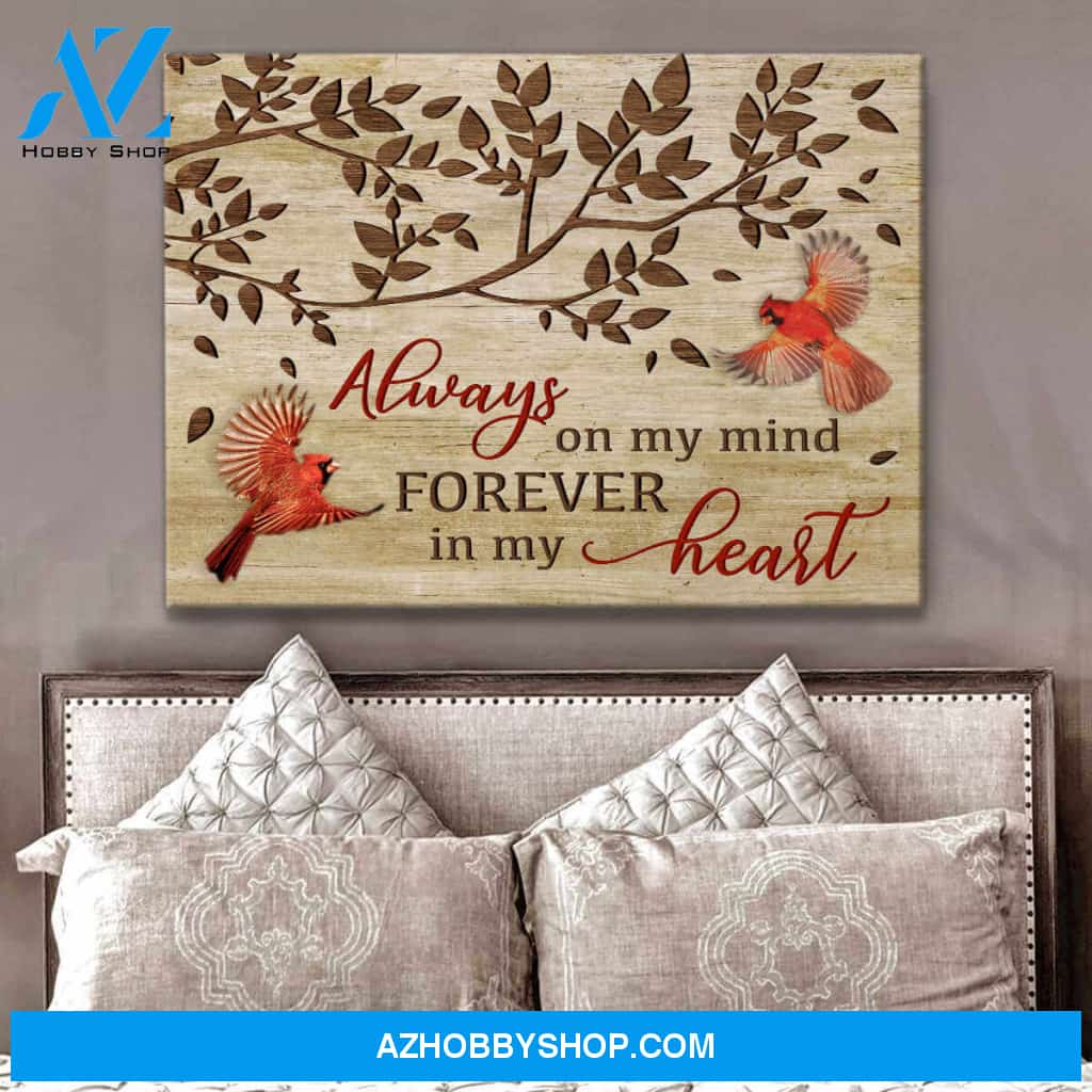 Always On My Mind Canvas Wall Art Decor, Wall Decor Visual Art