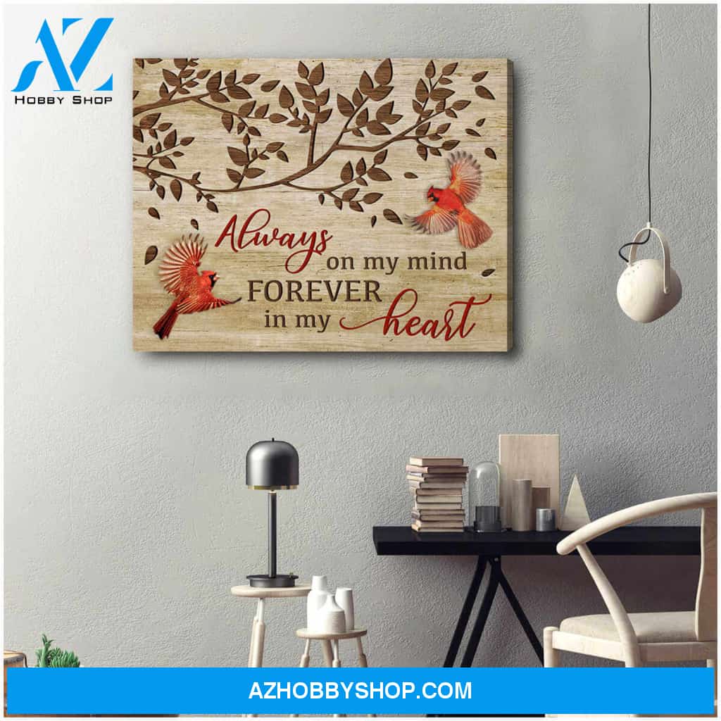 Always On My Mind Canvas Wall Art Decor, Wall Decor Visual Art