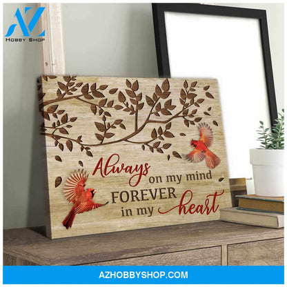 Always On My Mind Canvas Wall Art Decor, Wall Decor Visual Art