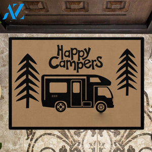 Amaizng Happy Campers Indoor and Outdoor Doormat Welcome Mat House Warming Gift Home Decor Funny Doormat Gift Idea