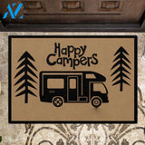 Amaizng Happy Campers Indoor and Outdoor Doormat Welcome Mat House Warming Gift Home Decor Funny Doormat Gift Idea