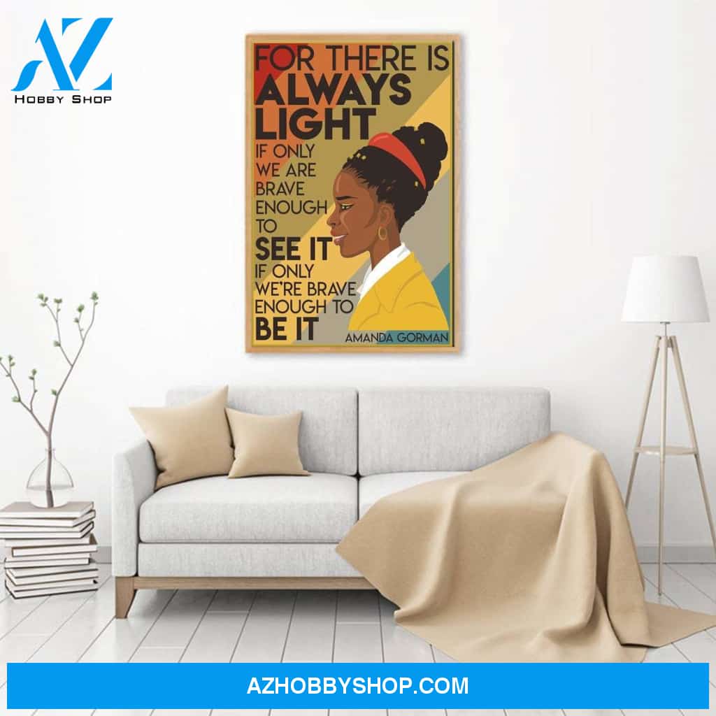 Amanda Gorman Poster, Amanda Gorman The Hill We Climb Poster, Amanda Gorman Inauguration Poster, Amanda Gorman Poem Canvas And Poster, Wall Decor Visual Art
