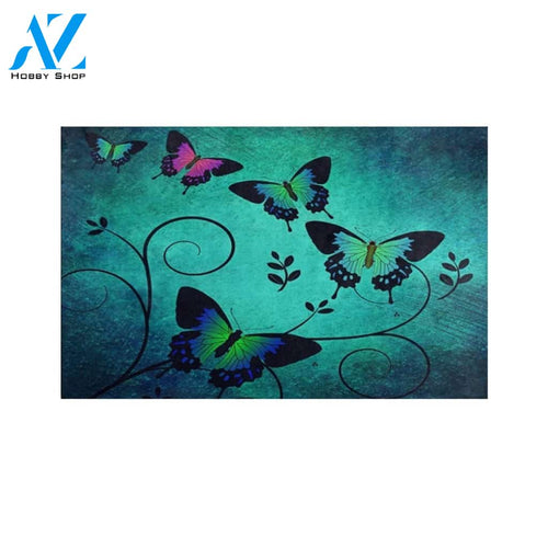 Amazing Butterflies Doormat Gift for Butterfly Lovers Birthday Gift Home Decor Warm House Gift Welcome Mat