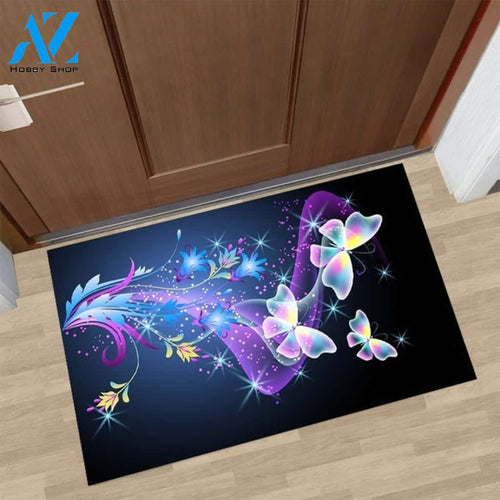 Amazing Butterfly Colorful Doormat Indoor and Outdoor Doormat Entrance Rug Sweet Home Decor Housewarming Gift Gift for Butterfly Lovers Insect Lovers Gift Idea