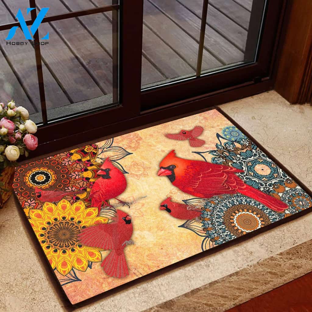 Amazing Cardinal Doormat Welcome Mat House Warming Gift Home Decor Funny Doormat Gift Idea