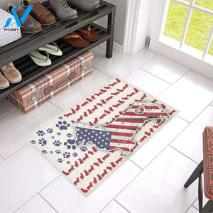 Amazing Corgi With American Flag Doormat Welcome Mat House Warming Gift Home Decor Gift For Dog Lovers Funny Doormat Gift Idea