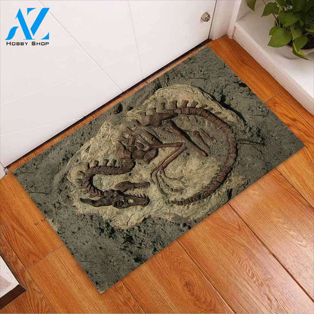 Amazing Dragon Fossil Dragon Doormat Welcome Mat House Warming Gift Home Decor Funny Doormat Gift Idea