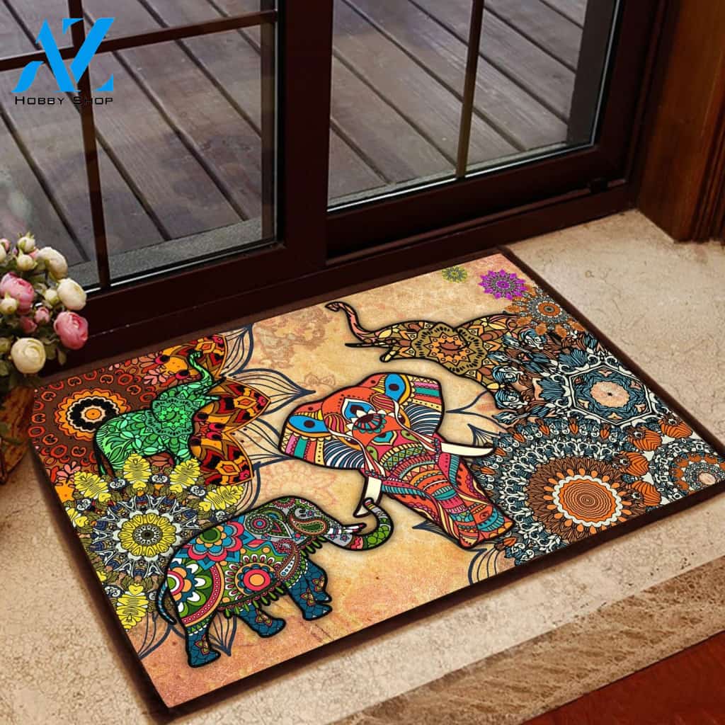 Amazing Elephant Doormat Welcome Mat House Warming Gift Home Decor Funny Doormat Gift Idea