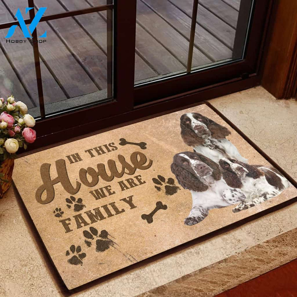 Amazing English Springer Spaniel Family - Dog Doormat Welcome Mat Housewarming Gift Home Decor Gift For Dog Lovers Funny Doormat Gift Idea