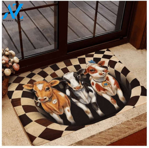 Amazing Farm Animals Illusion Cow Doormat Indoor And Outdoor Doormat Welcome Mat House Warming Gift Home Decor Funny Doormat Gift Idea