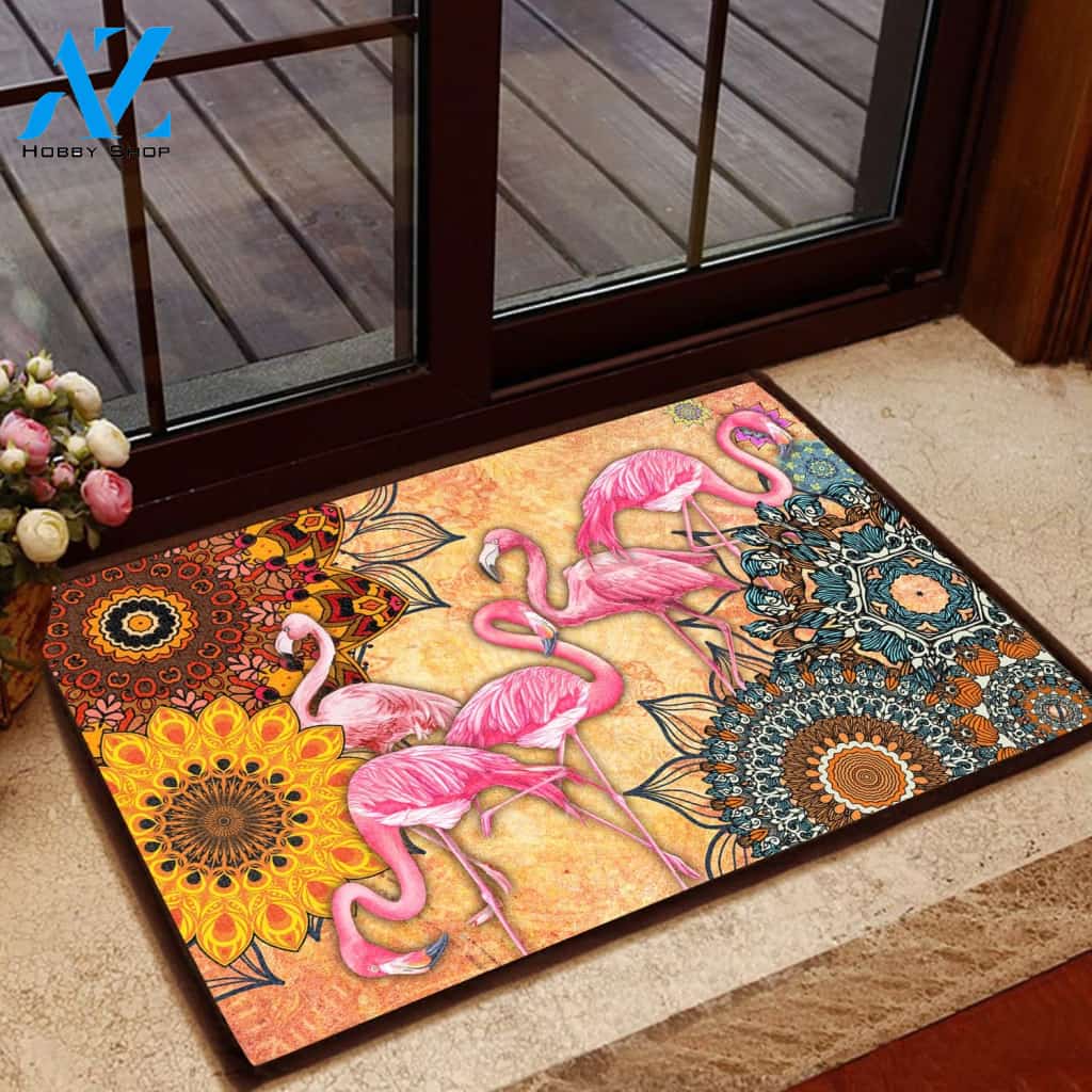 Amazing Flamingo HT12816 - Door Mat | Welcome Mat | House Warming Gift