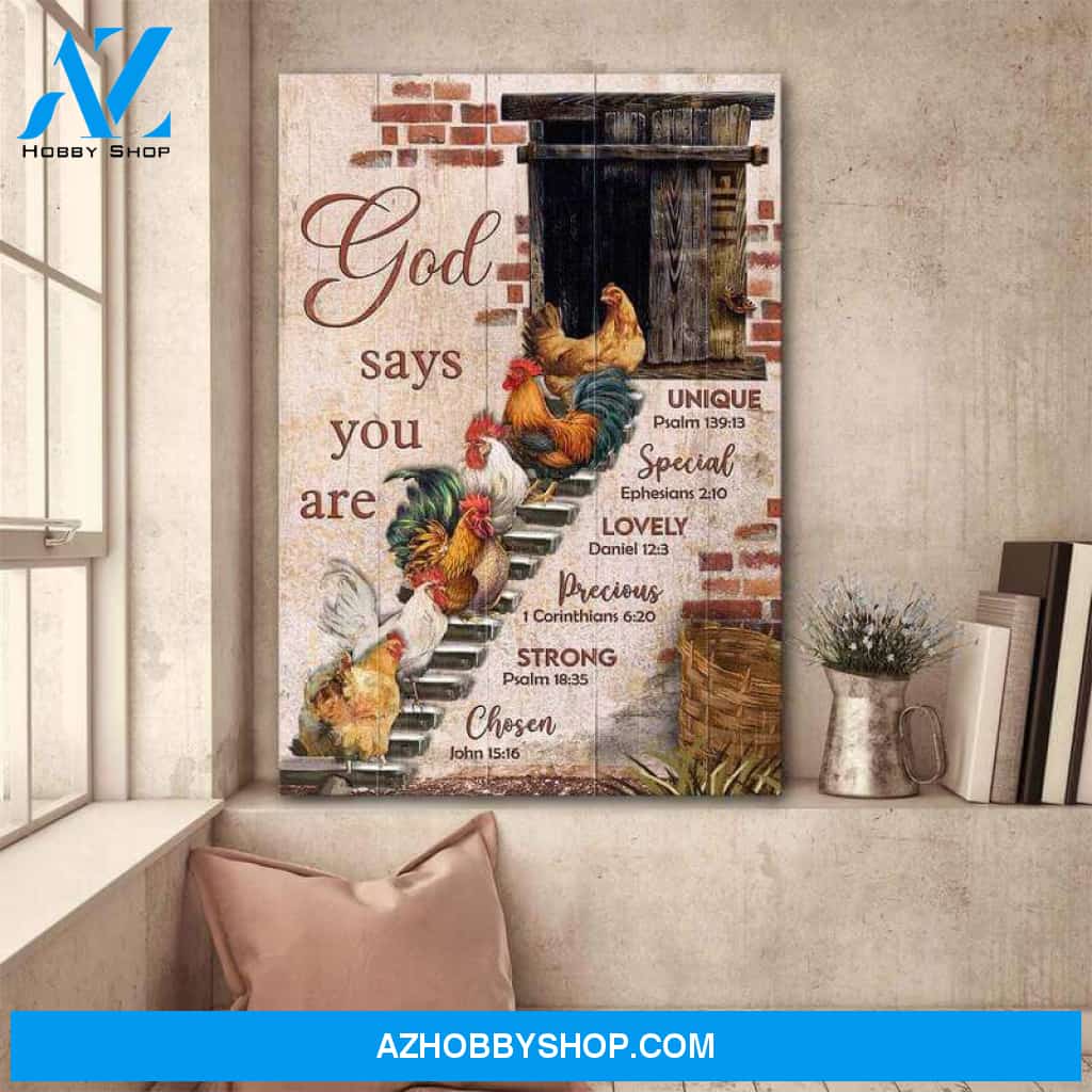 Amazing Flock - God Says You Are Jesus Portrait Canvas Prints