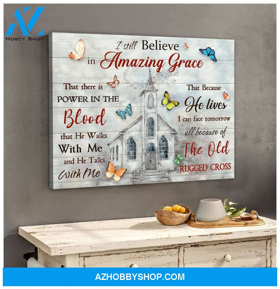 Zalooo Amazing Grace Butterfly Wall Art Canvas