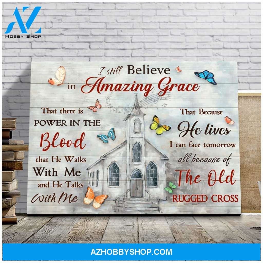 Amazing Grace Butterfly Wall Art Canvas