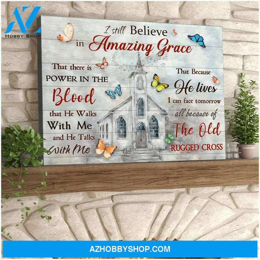 Amazing Grace Butterfly Wall Art Canvas