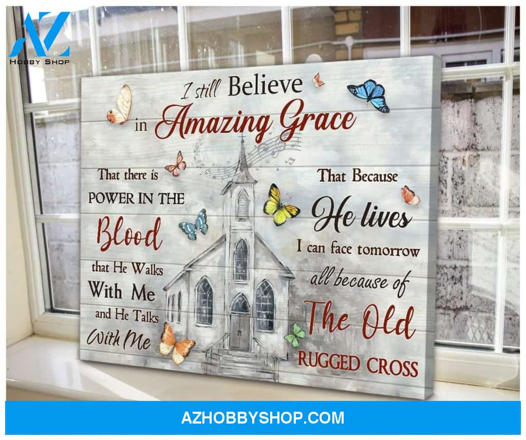 Amazing Grace Butterfly Wall Art Canvas