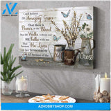 Amazing Grace Butterfly Worship Songs Canvas Wall Art