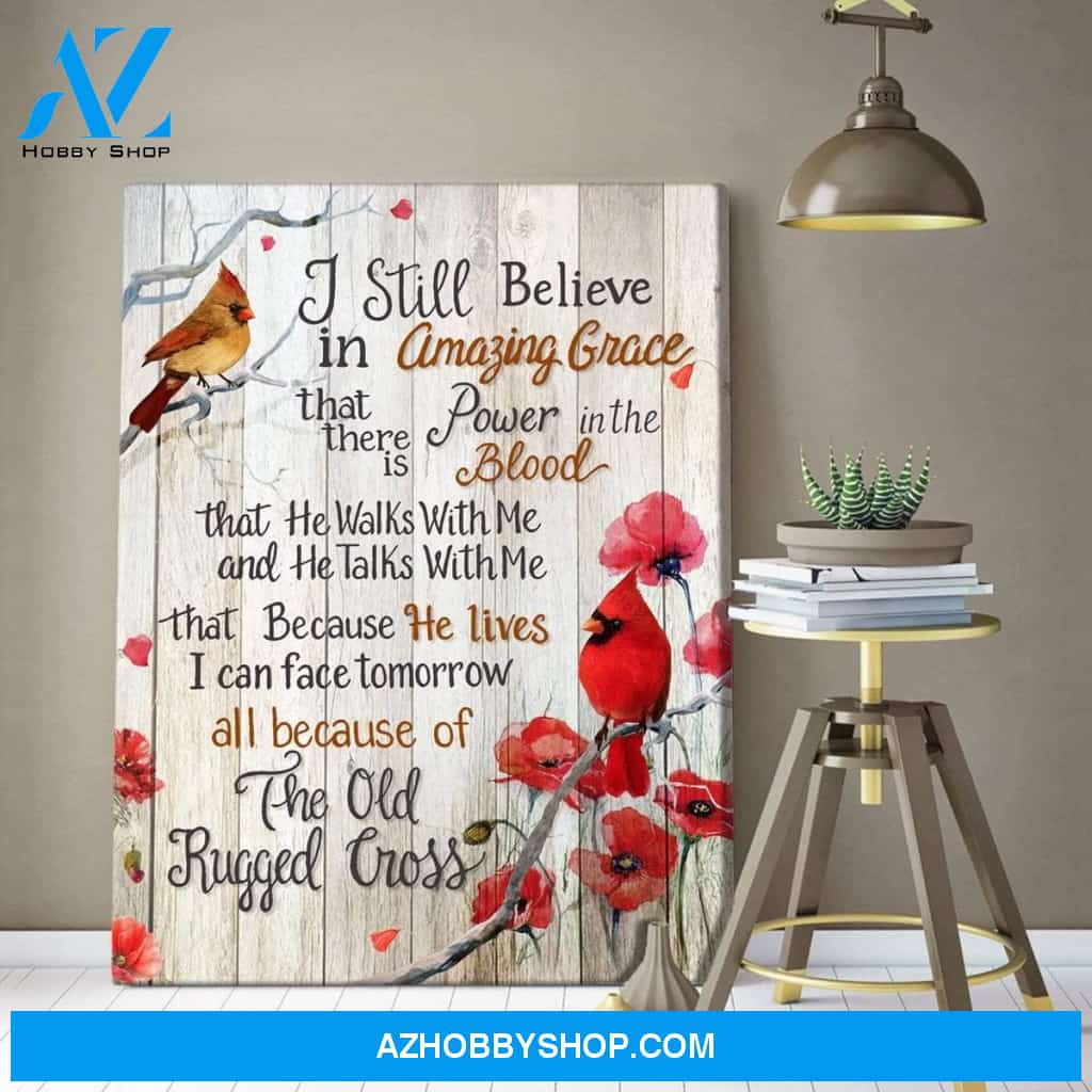 Amazing Grace Cardinal Wall Art Canvas