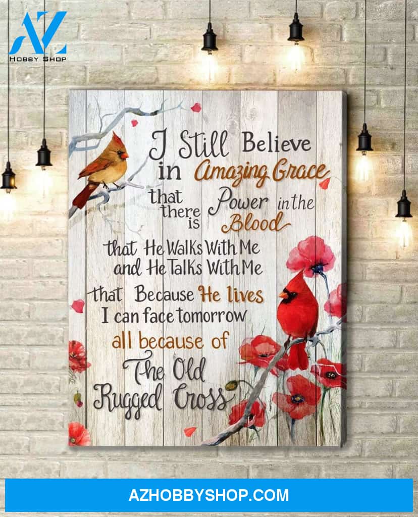 Amazing Grace Cardinal Wall Art Canvas
