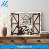 Amazing Grace Farm Cows Canvas Wall Art Decor, Wall Decor Visual Art