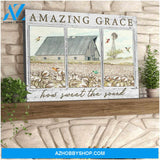 Amazing Grace Hummingbird Farm Farmhouse Canvas Wall Art