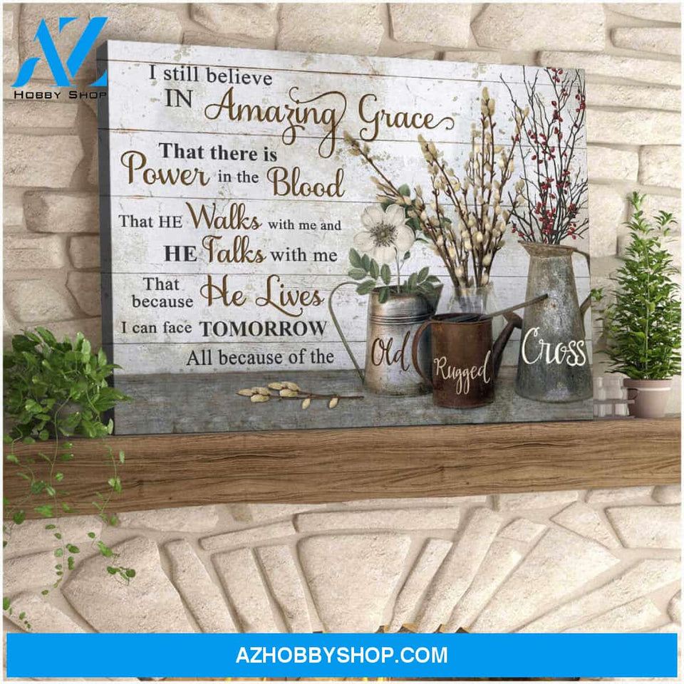 Amazing Grace Worship Songs Canvas Wall Art