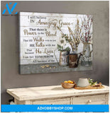 Amazing Grace Worship Songs Canvas Wall Art