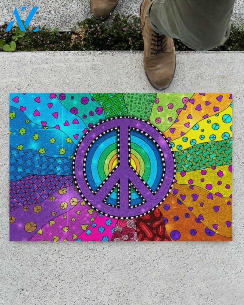 Amazing Hippie Doormat Welcome Mat House Warming Gift Home Decor Funny Doormat Gift Idea