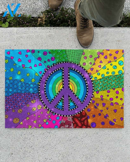 Amazing Hippie Doormat Welcome Mat House Warming Gift Home Decor Funny Doormat Gift Idea