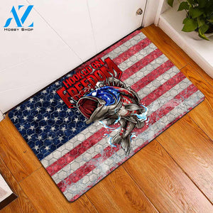 Amazing Hooked On Freedom Doormat Welcome Mat House Warming Gift Home Decor Funny Doormat Gift Idea